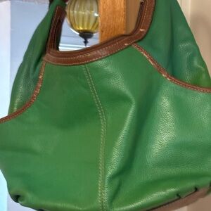 Tignanello kelly green purse